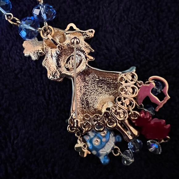 RARE- New Authentic Kirks Folly Alice in Wonderland Pin Brooch and Necklace - Picture 2 of 11